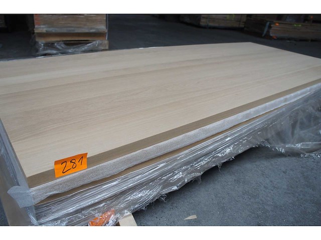 1x massief eiken tafelblad 2m40 - afbeelding 1 van  3