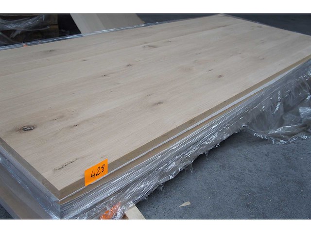 1x massief eiken tafelblad 2m40 - afbeelding 1 van  3