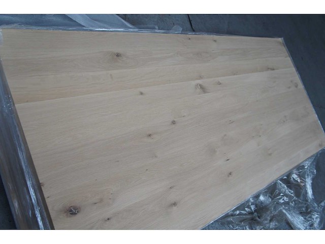 1x massief eiken tafelblad 2m40 - afbeelding 2 van  3