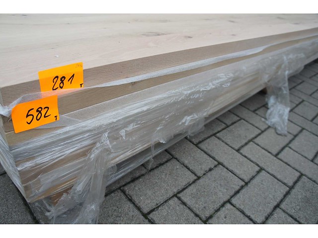 1x massief eiken tafelblad 2m50 - afbeelding 2 van  2