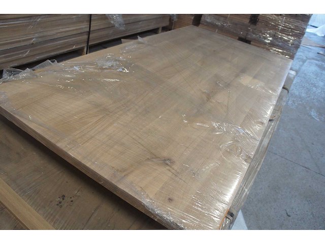 1x massief eiken tafelblad 2m - afbeelding 1 van  2