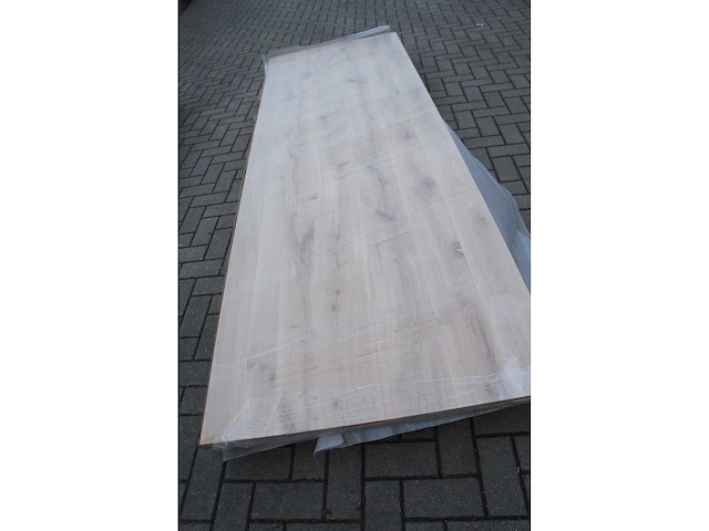 1x massief eiken tafelblad 3m - afbeelding 4 van  4