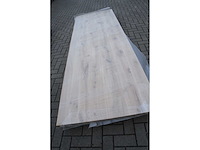 1x massief eiken tafelblad 3m - afbeelding 4 van  4
