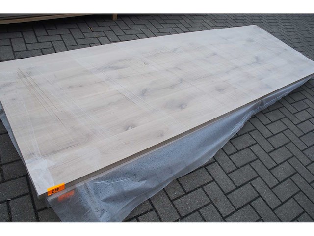 1x massief eiken tafelblad 3m - afbeelding 1 van  4