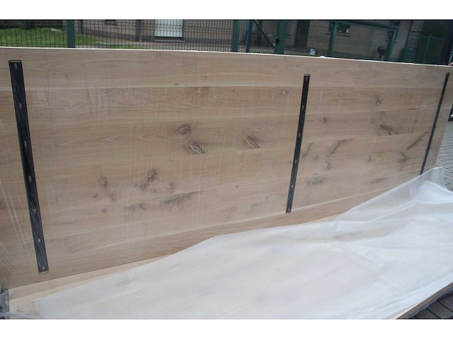 1x massief eiken tafelblad 3m - afbeelding 4 van  4