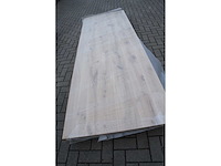 1x massief eiken tafelblad 3m - afbeelding 2 van  4