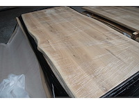 1x massief eiken tafelblad boomstameffect 2m00 - afbeelding 3 van  3