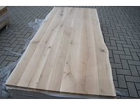 1x massief eiken tafelblad boomstameffect 2m10 - afbeelding 1 van  3
