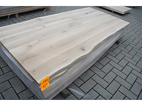 1x massief eiken tafelblad boomstameffect 2m10 - afbeelding 3 van  3