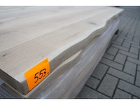 1x massief eiken tafelblad boomstameffect 2m10 - afbeelding 2 van  4