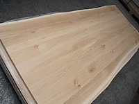 1x massief eiken tafelblad boomstameffect 2m40 - afbeelding 2 van  3