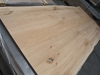 1x massief eiken tafelblad boomstameffect 2m40 - afbeelding 2 van  4