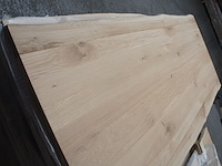 1x massief eiken tafelblad boomstameffect 2m40 - afbeelding 3 van  4