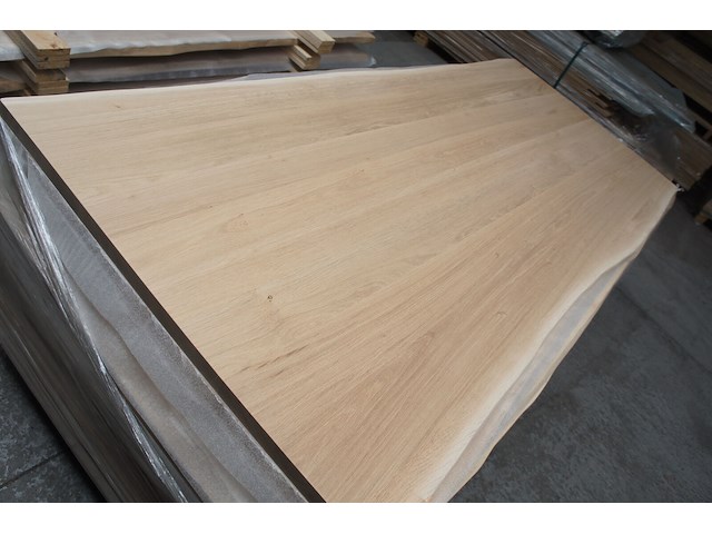 1x massief eiken tafelblad boomstameffect 2m40 - afbeelding 2 van  5