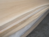 1x massief eiken tafelblad boomstameffect 2m40 - afbeelding 4 van  5