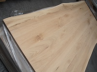 1x massief eiken tafelblad boomstameffect 2m40 - afbeelding 2 van  3