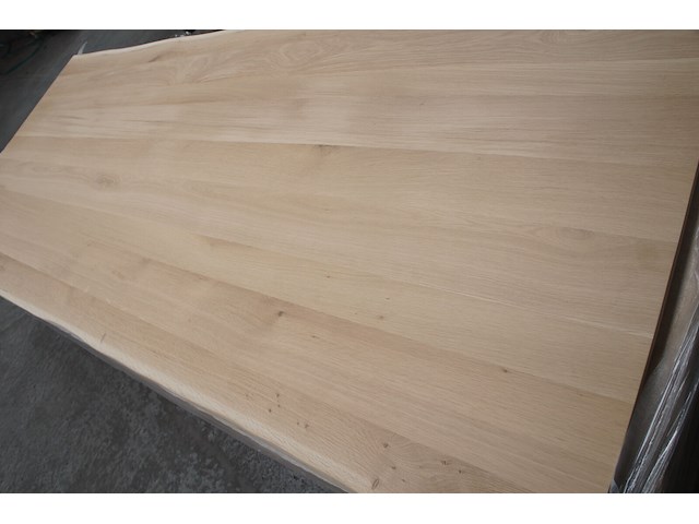 1x massief eiken tafelblad boomstameffect 2m40 - afbeelding 3 van  4