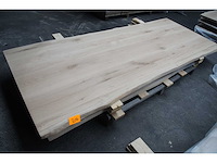 1x massief eiken tafelblad boomstameffect 2m40 - afbeelding 1 van  3