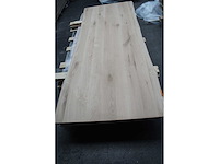 1x massief eiken tafelblad boomstameffect 2m40 - afbeelding 2 van  3