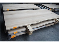 1x massief eiken tafelblad boomstameffect 2m40 - afbeelding 1 van  3