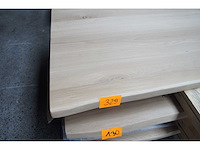 1x massief eiken tafelblad boomstameffect 2m40 - afbeelding 2 van  3