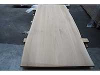 1x massief eiken tafelblad boomstameffect 2m40 - afbeelding 1 van  1