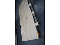 1x massief eiken tafelblad boomstameffect 2m40 - afbeelding 1 van  3