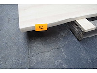 1x massief eiken tafelblad boomstameffect 2m40 - afbeelding 2 van  3