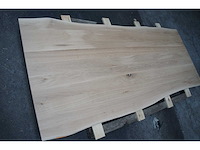 1x massief eiken tafelblad boomstameffect 2m40 - afbeelding 3 van  3