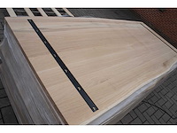 1x massief eiken tafelblad boomstameffect 2m40 - afbeelding 3 van  4