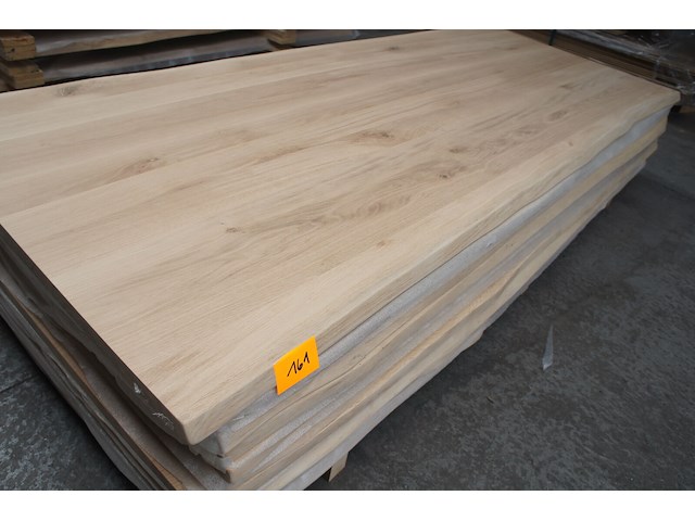 1x massief eiken tafelblad boomstameffect 2m50 - afbeelding 1 van  4