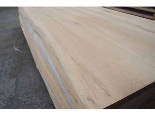 1x massief eiken tafelblad boomstameffect 2m50 - afbeelding 3 van  4
