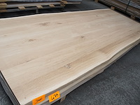 1x massief eiken tafelblad boomstameffect 2m50 - afbeelding 1 van  3