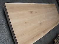 1x massief eiken tafelblad boomstameffect 2m50 - afbeelding 2 van  3