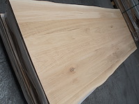 1x massief eiken tafelblad boomstameffect 2m50 - afbeelding 2 van  4