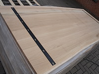 1x massief eiken tafelblad boomstameffect 2m50 - afbeelding 4 van  4