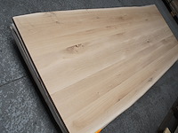 1x massief eiken tafelblad boomstameffect 2m50 - afbeelding 2 van  4