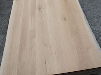 1x massief eiken tafelblad boomstameffect 2m50 - afbeelding 3 van  4
