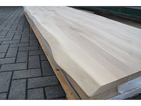 1x massief eiken tafelblad boomstameffect 3m - afbeelding 1 van  6