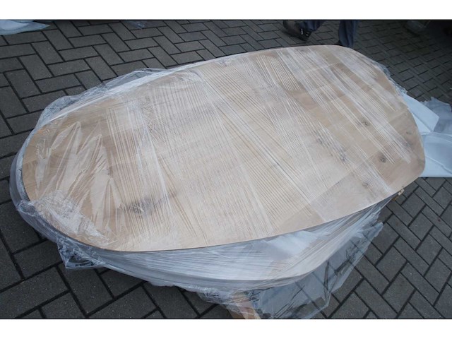 1x massief eiken tafelblad organisch 2m40 - afbeelding 4 van  4