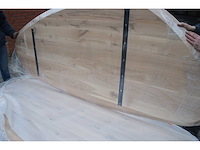 1x massief eiken tafelblad organisch 2m40 - afbeelding 1 van  4