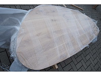 1x massief eiken tafelblad organisch 2m40 - afbeelding 2 van  4