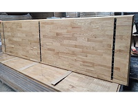1x massief eiken vergadertafelblad 3m50 - afbeelding 4 van  4
