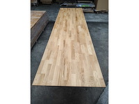 1x massief eiken vergadertafelblad 3m50 - afbeelding 2 van  4