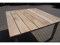 1x massieve buitentafel eik 1m50 - afbeelding 5 van  5