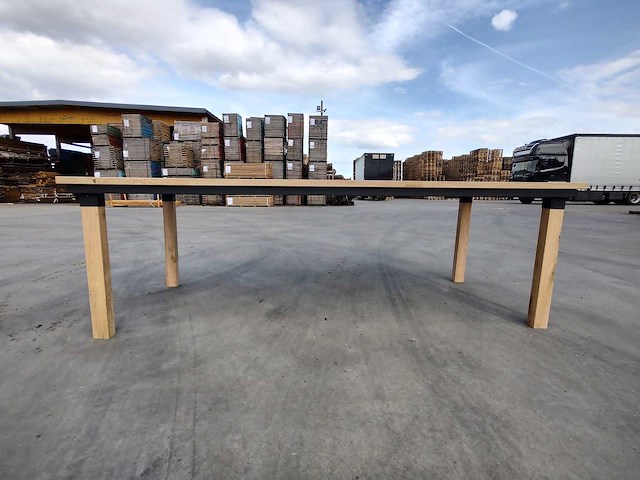 1x massieve buitentafel eik 2m80 - afbeelding 3 van  5