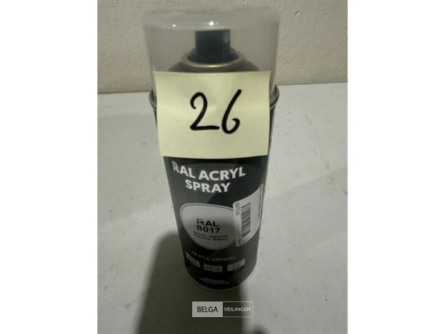 1x motip acryl glanzend chocoladebruin ral8017 400ml (houdbaar tot 2034) - afbeelding 1 van  3