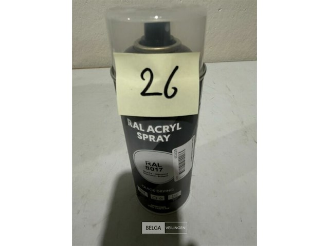 1x motip acryl glanzend chocoladebruin ral8017 400ml (houdbaar tot 2034) - afbeelding 2 van  3