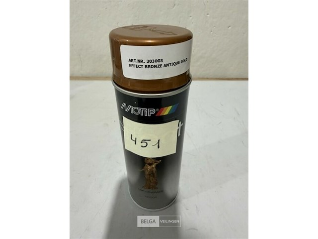 1x motip effect bronze antique gold 400ml houdbaar tot 2033 - afbeelding 1 van  3