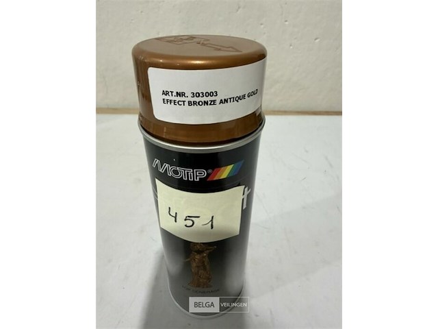 1x motip effect bronze antique gold 400ml houdbaar tot 2033 - afbeelding 3 van  3